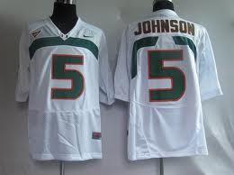 Miami Hurricanes #5 Johnson White NCAA Jerseys